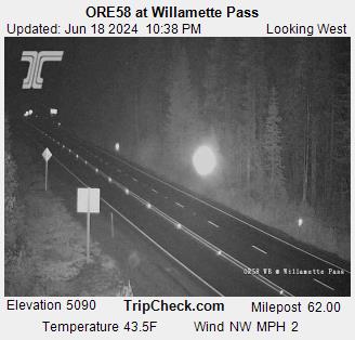 Traffic Cam ORE58 at Willamette Pass